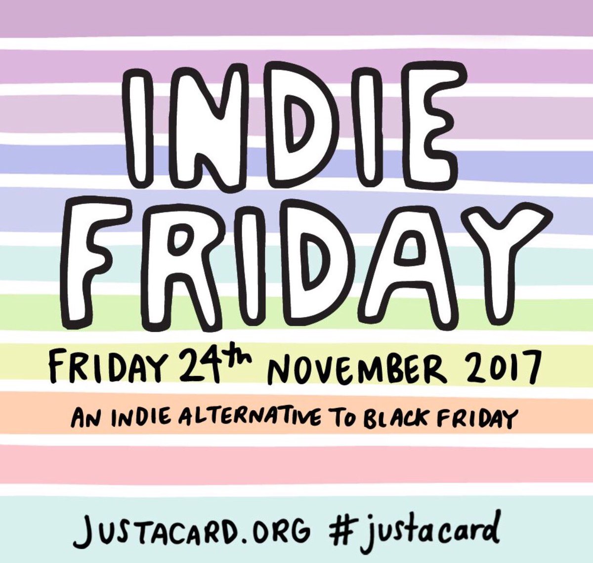 Many Independents don't like Black Friday because we can't compete......well we can now! 

Join us for JUST A CARD'S Alternative to Black Friday - Indie Friday!! #JACIndieFriday - Details on Instagram soon - Thanks @MissAngelaChick 👇🙌