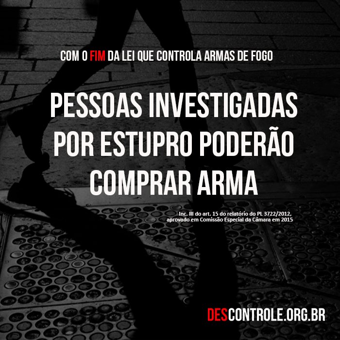 isoudapaz's tweet image. Mobilize-se contra o #Descontrole de armas: descontrole.org.br #DescontroleNão