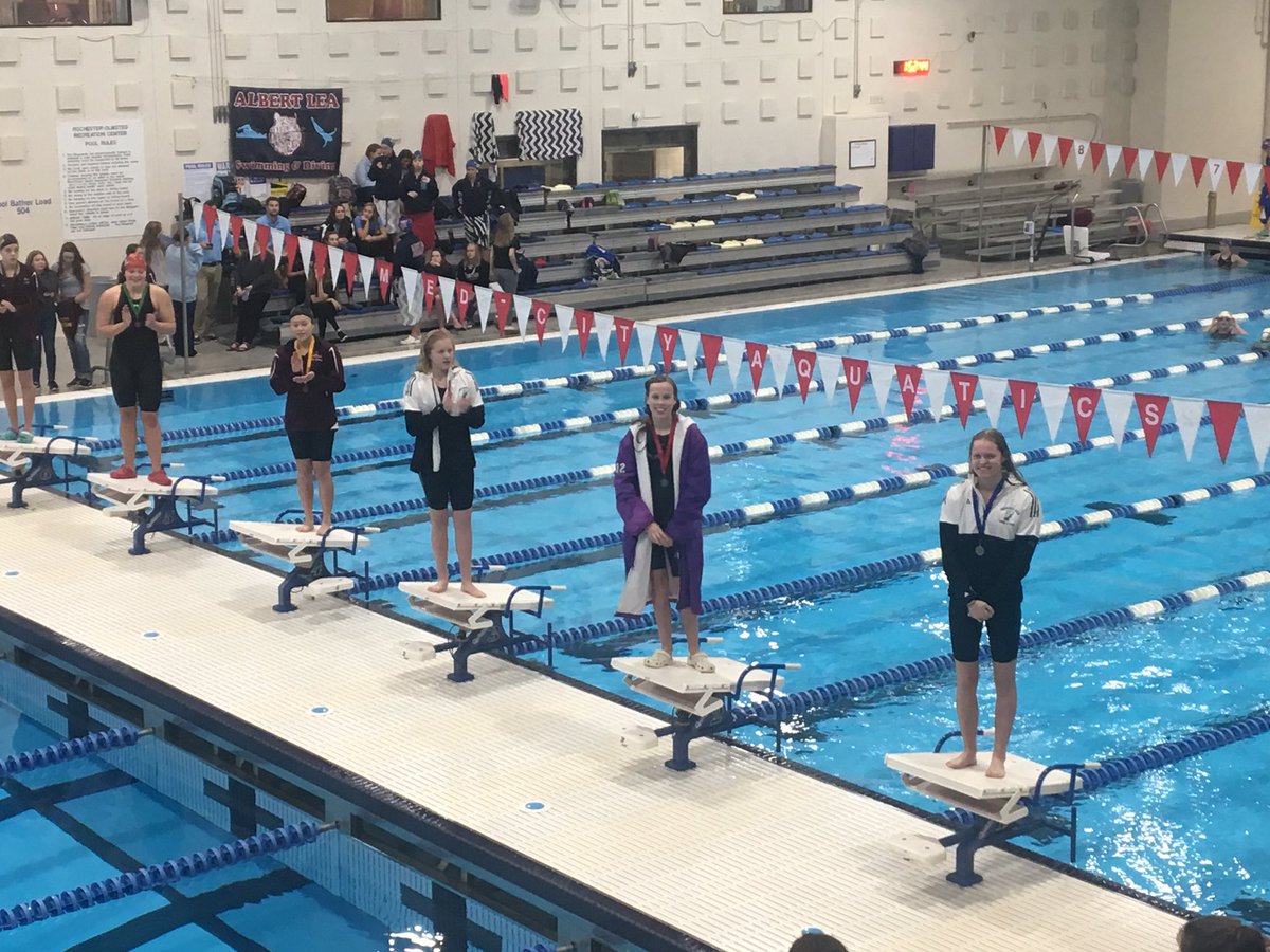 Wilden wins the 100 Butterfly with a time of 57.37! Wray Raabolle also qualifies for state on time at 1:00.45! On to State!