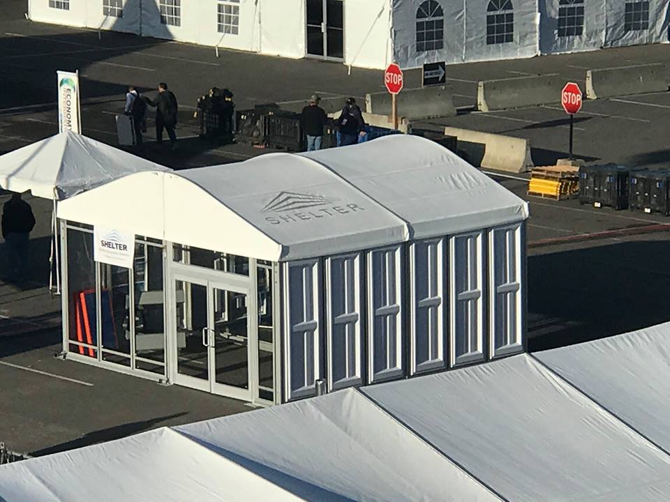 ShelterAmer's tweet photo. #shelteramerica #MATRA2017 #hardwall #glasswall #clearwall #6m #g-series #shelter #clearspan #tent #structures #affordable  #thetentshow #tentshow2017 #tents #eventprofs #mohegansun #chalet #hospitality #arcum #ARA #IFAI #rentaltent #golf #sports #californiarentalassociation https://t.co/GwRnQP0tjr