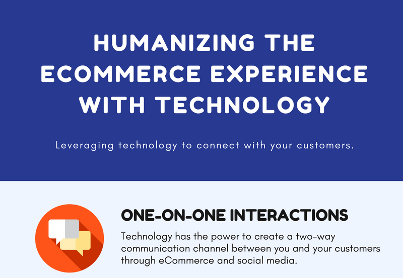 bevyup's tweet photo. Technology doesn’t always have to be about automation and robots. Read our infographic to learn how to humanize the eCommerce experience. https://t.co/zrhMo71hic https://t.co/HXLRmZIvuN