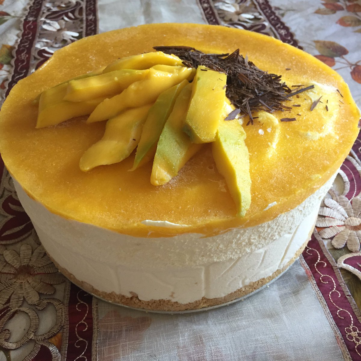 stgomujer's tweet photo. Clase de repostería fina de #LaEscuelaDeEmprendedoras. Haciendo torta de queso y mango. https://t.co/AYWcoGdxuz