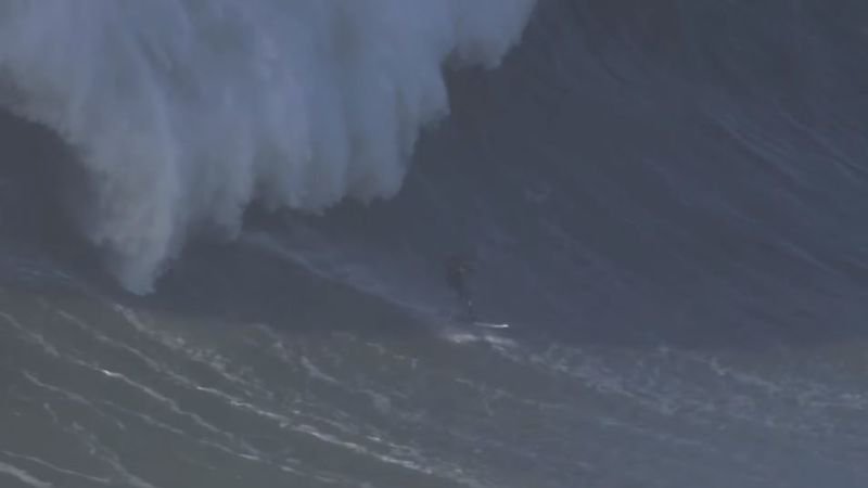 NESN's tweet photo. Pro surfer Andrew Cotton broke his back in this unbelievably scary wipeout in Nazare, Portugal:
https://t.co/l2JcW79HvL https://t.co/6h8mkGyVAj