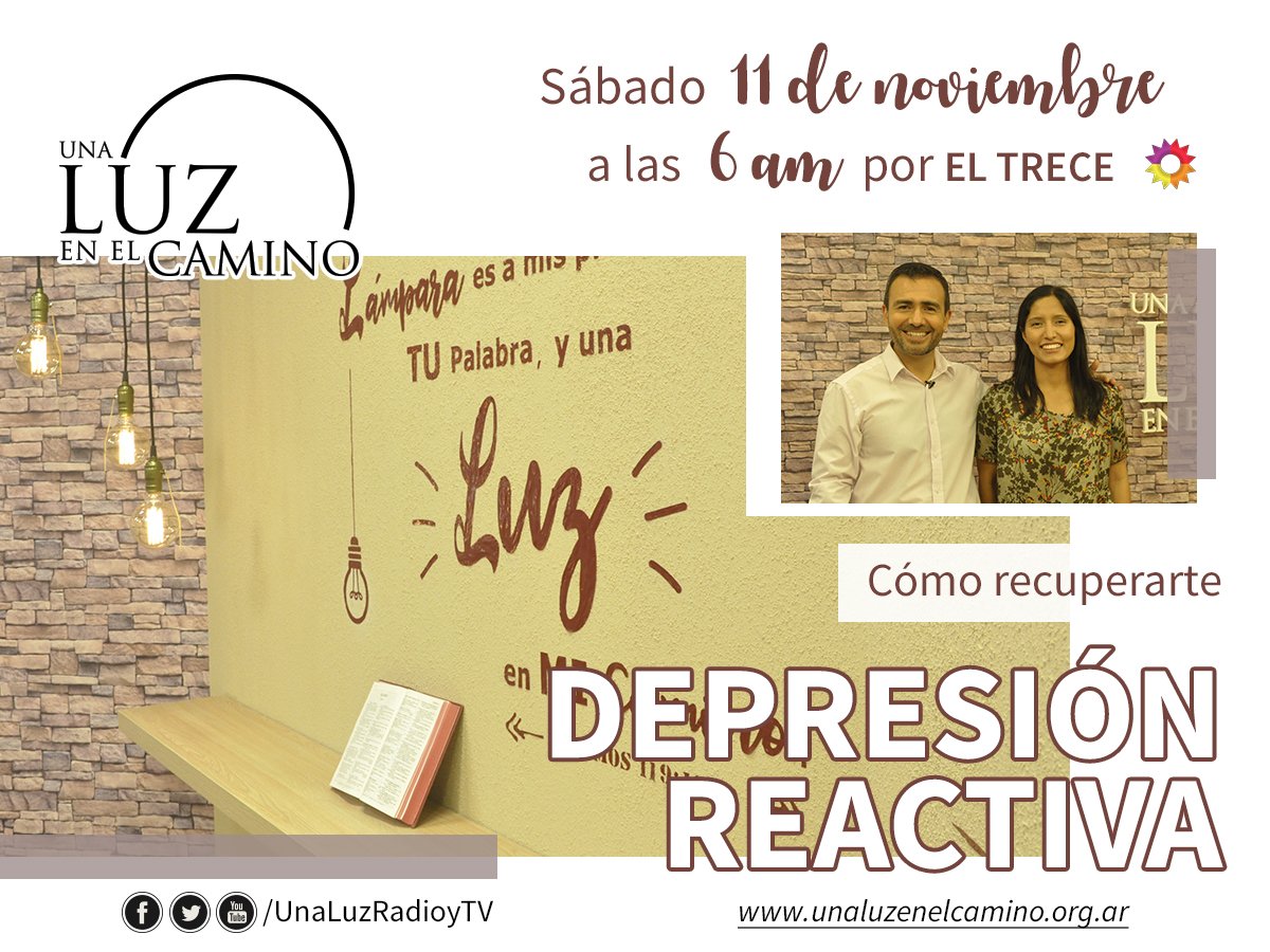 #Mañana desde las 6am no te pierdas otro capítulo de @UnaLuzRadioyTv por <a href="/eltreceoficial/">eltrece</a> El tema será #DepresiónReactiva