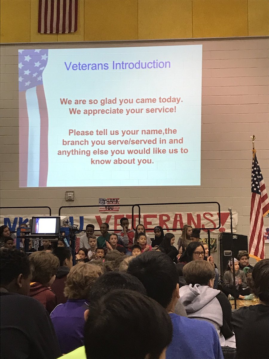 SkyviewMidd622's tweet photo. What a fantastic celebration of our SMS Veteran’s today. Happy Veteran’s Day! We thank you for your service. #622proud @SkyviewMidd622 https://t.co/GrnyMmmoQU