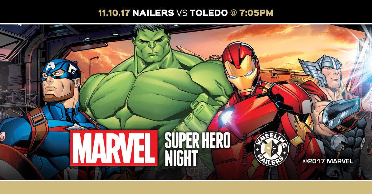 ECHL announces Marvel Super Hero™ Nights for 2018-19 Season