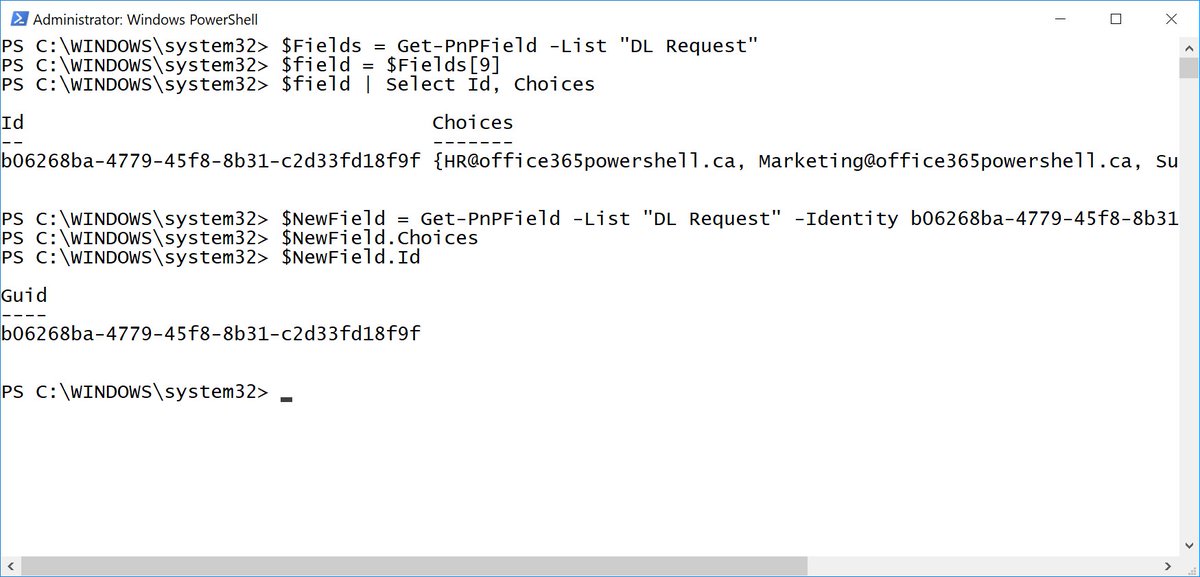 vladcatrinescu's tweet image. Anyone know how to get all properties when using #SharePoint PnP  PowerShell and the Get-PnPField? If I specify the -Identity parameter, not all properties of that field are returned.. #SpHelp