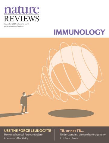 NatRevImmunol's tweet photo. Use the force, Leuk(ocyte). The November issue of NRI is here: https://t.co/vBzkWTNfUB https://t.co/Nwo1U626Cq