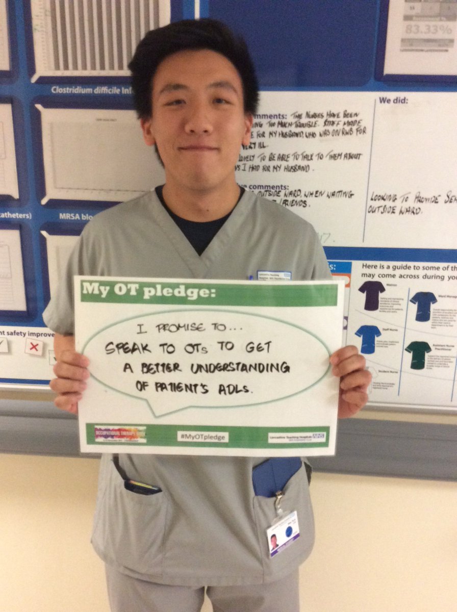 team_strokeCDGH's tweet photo. Rookwood B CDGH supporting occupational therapy in the trust @LancsHospitals #OTWeek2017 #myOTpledge https://t.co/nxRi0hJoFm