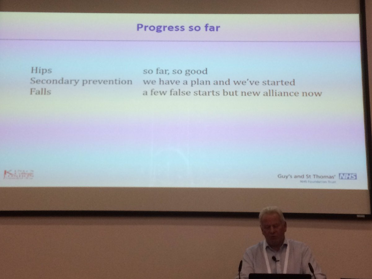 BIOSFallsSIG's tweet photo. Another highlight from #FFBH2017 Prof Finbarr Martin talking about the challenges and opportunities for developing national guidance for falls and fracture prevention #preventfalls https://t.co/T3wCpwSWky
