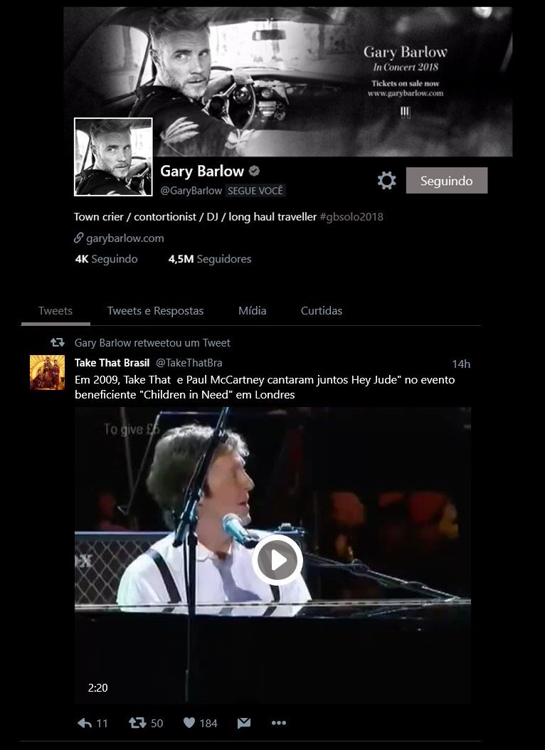 Take That Brasil tweet media