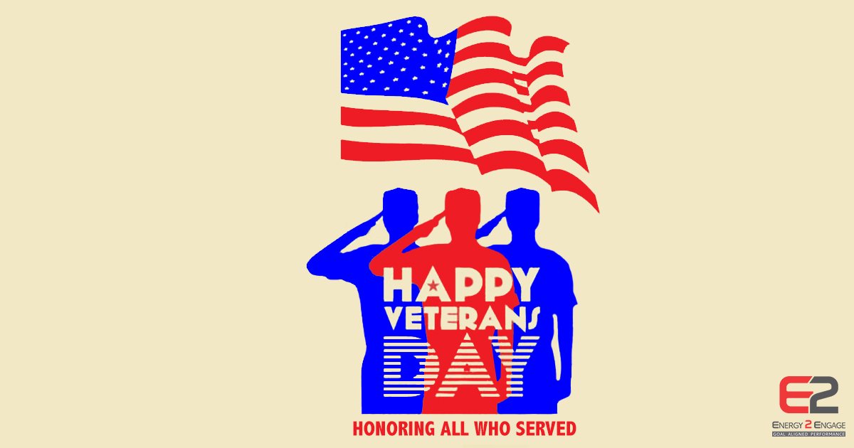 Energy2Engage's tweet photo. Thank you to all of our Veterans. You are appreciated! https://t.co/htK59Ps5mT