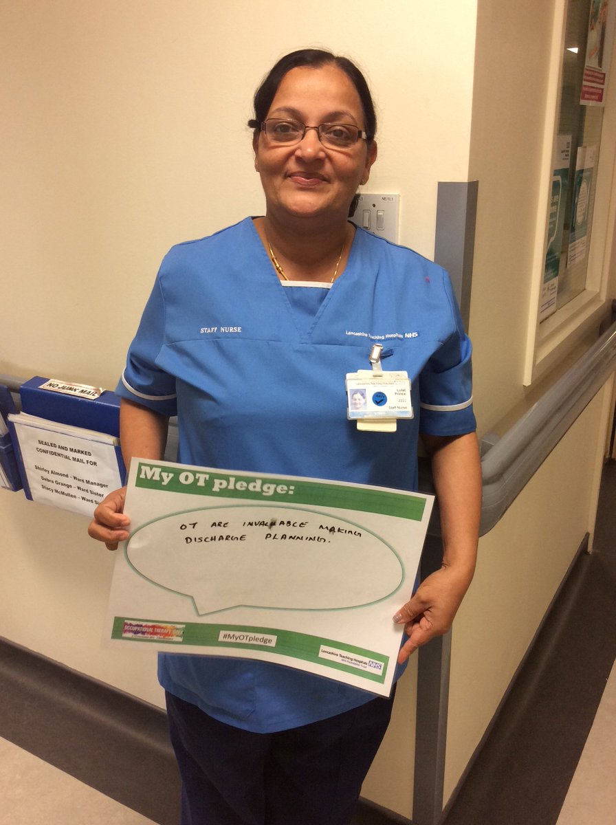 team_strokeCDGH's tweet photo. Rookwood B @LancsHospitals #OTWeek2017 #myOTpledge https://t.co/s0TXsrkRjL
