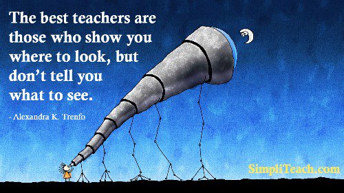SimpliTeach's tweet photo. You know you're doing a wonderful job as a #teacher when your students become independent learners! #elearning https://t.co/Li7rDdTfgR