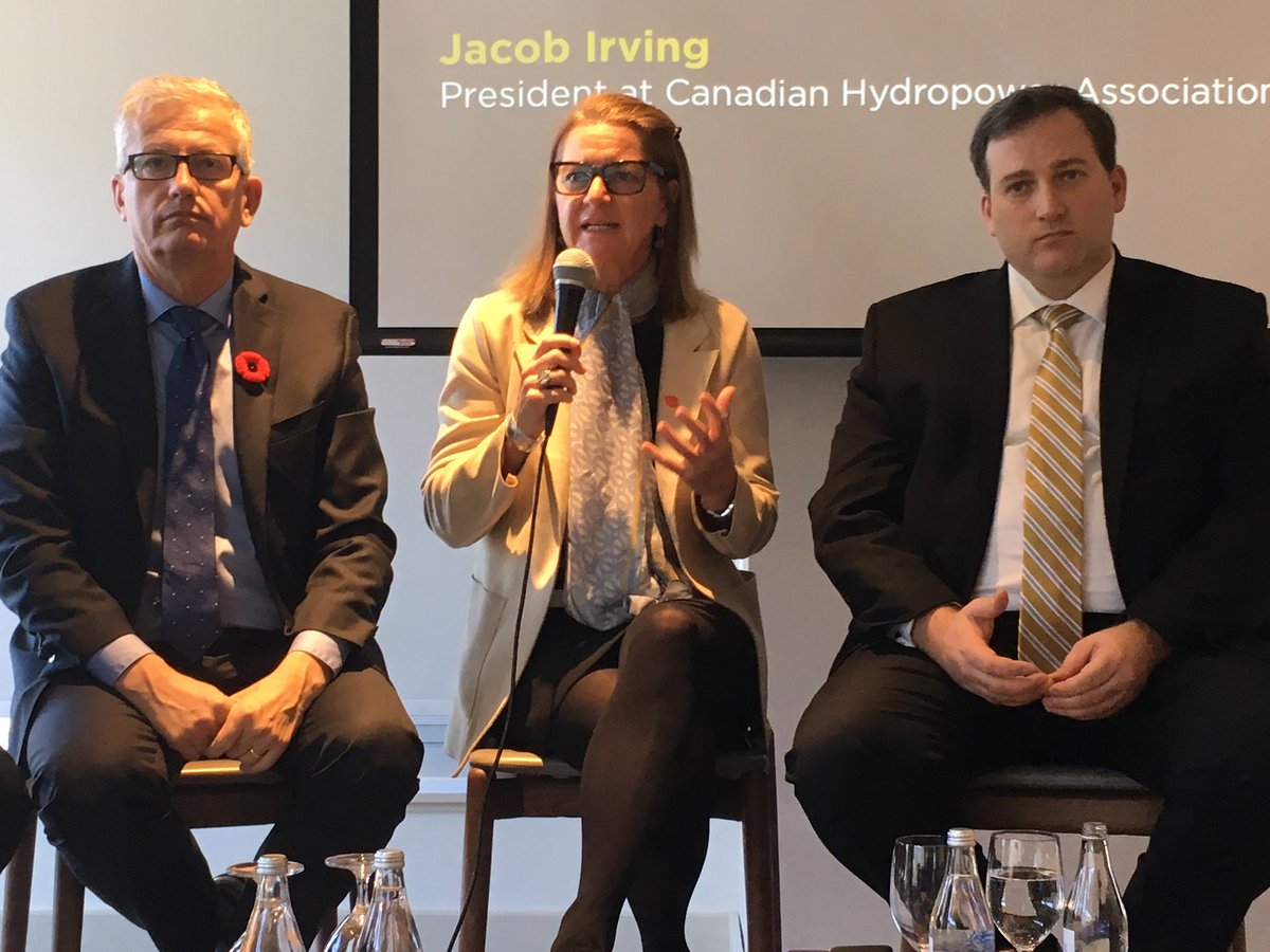 EcofiscalCanada's tweet photo. .@MHallFindlay: “We need to start talking about a low emissions future, not a low carbon future. We should be energy agnostic.” #CPSummit https://t.co/UqGu9aMo7S