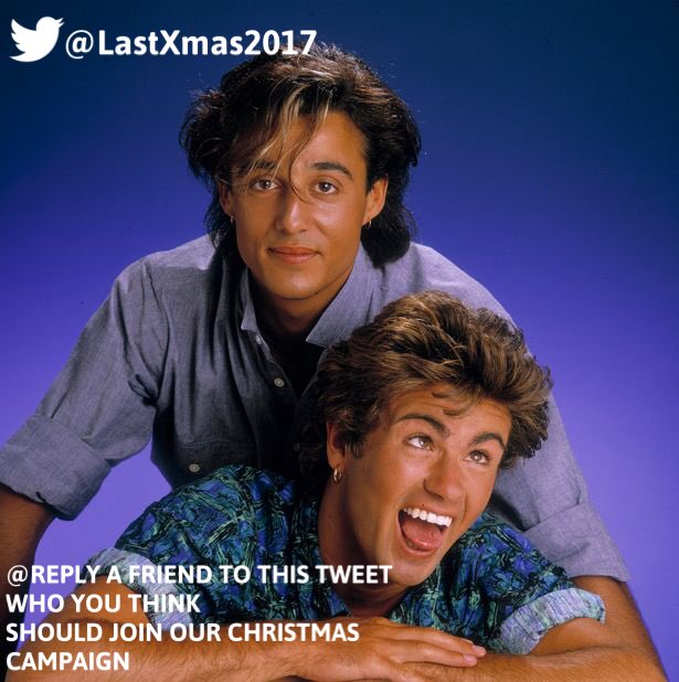 Know of any other tweeters who would want to join our campaign to get LAST CHRISTMAS to the UK #XmasNo1? 

#LastXmas2017