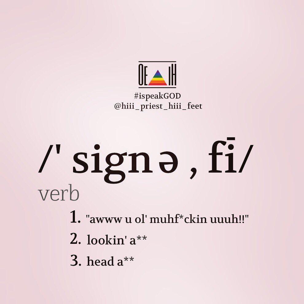 shamarAlef's tweet photo. 4. /'signe,fī/ - signify #ispeakGOD https://t.co/KTgAmtG9mZ