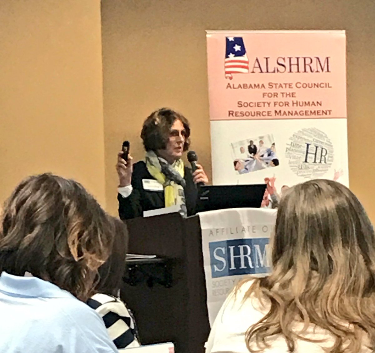 Great to hear from <a href="/SHRMDorothy/">Dorothy Knapp</a> at the Alabama SHRM Student Conference here at <a href="/AuburnU/">Auburn University</a>