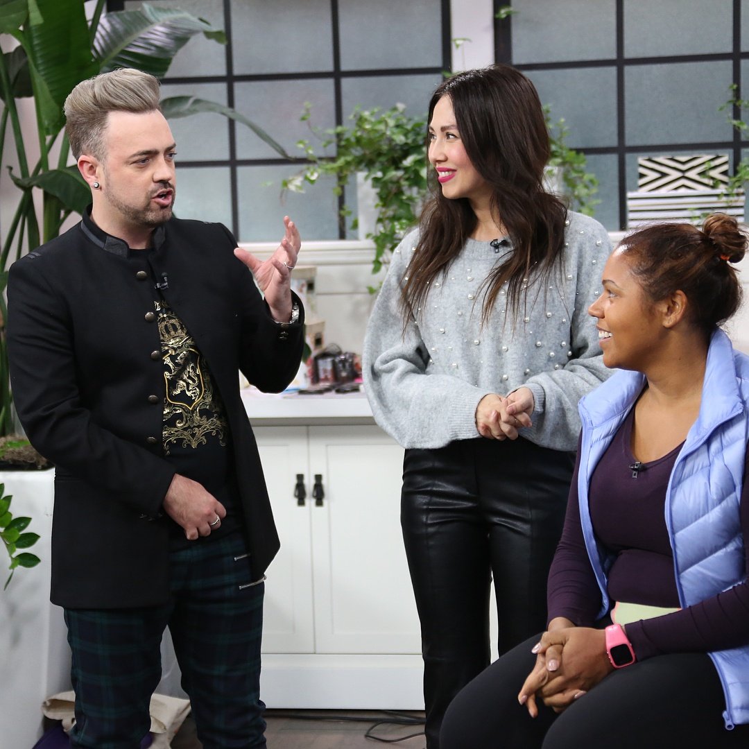 Aaron_OBryan's tweet photo. What a fun and fantastic Makeover with my on air wife @edenbluestein @themarilyndenisshow .. gotta watch this at Marilyn.ca #makeoverday #makeovers #makeovertime #makeover #makeovermagic https://t.co/oNgIOiOJTF