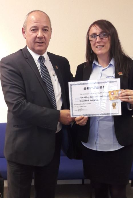 A BIG thank you and congratulations to Claire Pascoe who was recognised and rewarded for her hard work and support in setting up a new store
