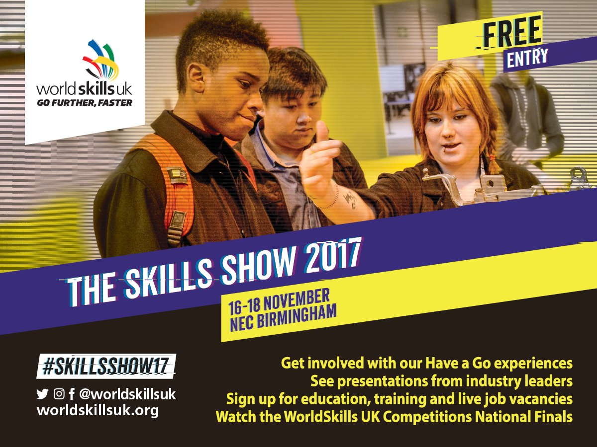 CITB_UK's tweet photo. Free event: We're promoting exciting careers in construction at next week's @SkillsShow. Register to join us. https://t.co/GCxP12ieMe #SkillsShow17 https://t.co/X9FfvnXSub