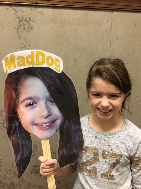 With her new #FanFace cheering her on from the stands, we're quite sure that "MadDog" Madeline will be scoring lots of goals in her hockey games! #GoLadyBulldogs <a href="/RWScholars/">Real World Scholars</a> <a href="/EdCorps/">EdCorps</a> <a href="/AudReimer/">Audrey Reimer Morse</a> <a href="/GPSchools/">GPPSS</a>