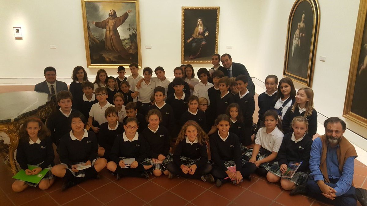 CEUAndalucia's tweet photo. Alumnos de 5º Primaria del Colegio CEU Sevilla visitan el Museo de Bellas Artes con el profesor Fernando Gabardón #cultura @ColegiosCEU https://t.co/DIsfPCt7P7 https://t.co/GrvftpmsOY