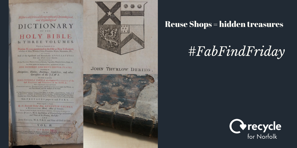 NorfolkRecycles's tweet photo. Wow! What a fabulous find at Strumpshaw Reuse Shop! π It's amazing what you find when you visit our shops. Any ideas on its history? @NorfolkRO #Norfolk #FabFindFriday https://t.co/c3Qa7slGa7