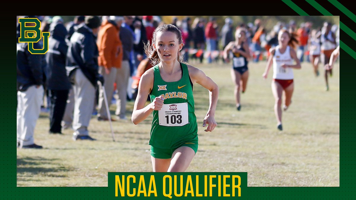 BaylorTrack's tweet photo. Coming in fourth place with a time of 19:42, junior Lindsey Bradley has punched her ticket to the #NCAAXC Championships! π»π
#SicEm #BaylorFast https://t.co/OPS8HA4ifB