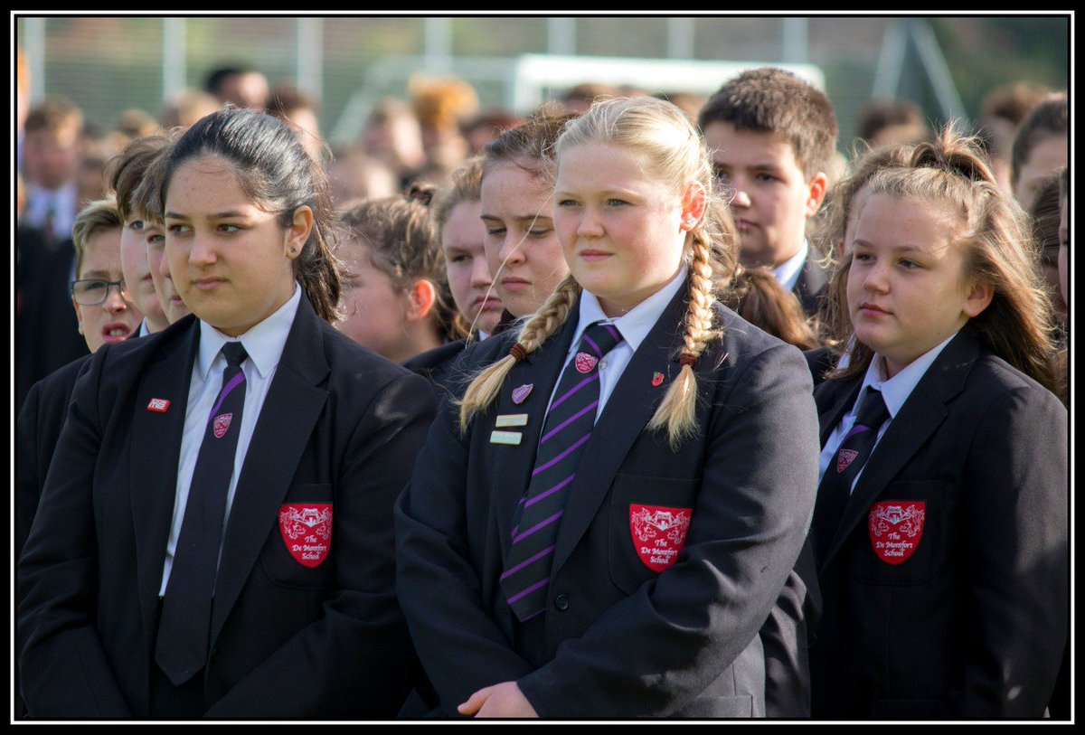 TDMS_Evesham's tweet photo. Here are some photographs from our #Remembrance Service at @TDMS_Evesham .  This year we were also joined by students from St Richard's First School who helped form the #poppy . https://t.co/2AwKuYjPWz