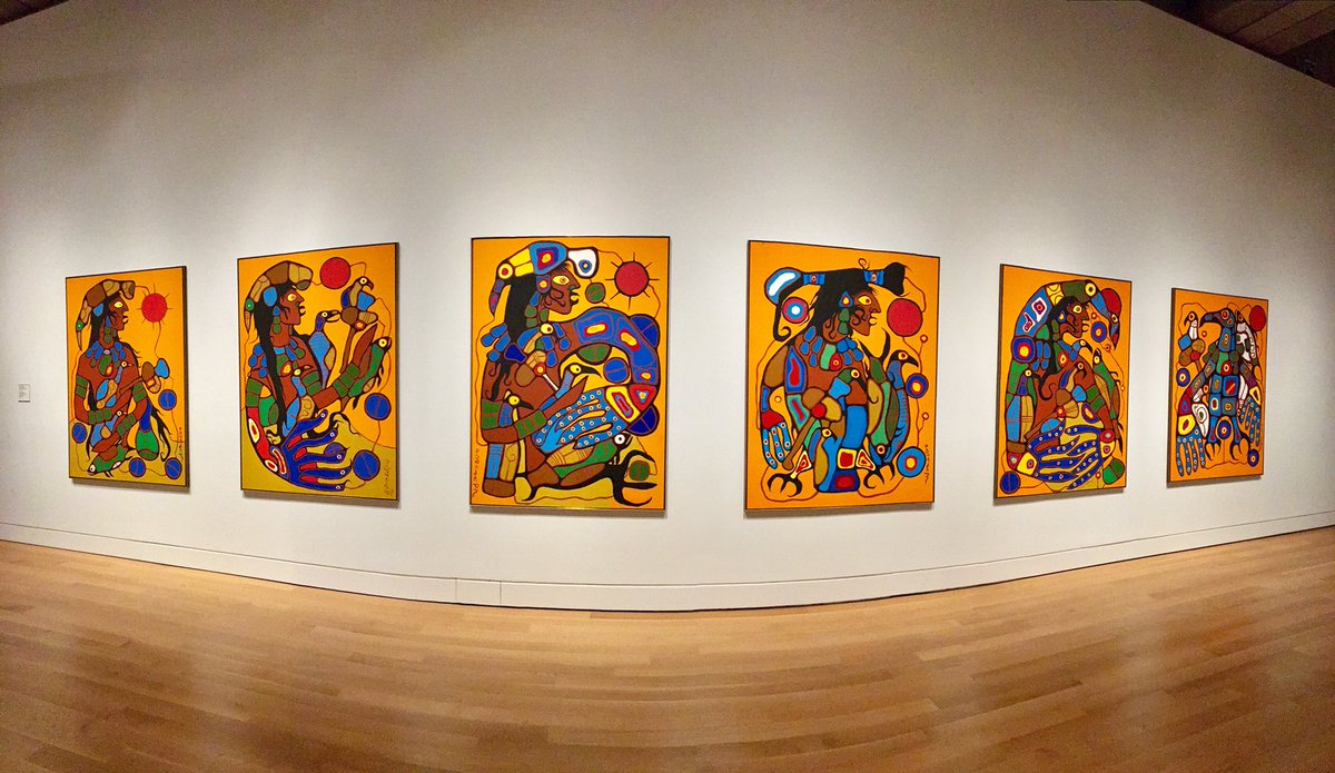 OPOP_PEPO's tweet photo. @shannampeters @agotoronto This looks like the popular vote.  Norval Morriseau. Thanks Marie-Christine for this #selfie reflect #opop2017 @OPOPDIR @Medpoiesis @creativage @dcanso @camhEdu @eva_serhal @mbacktash @camhnews @endstigma @redbioethics @reneelinklater @CAMH_PSSP https://t.co/xSzXHbnbc4