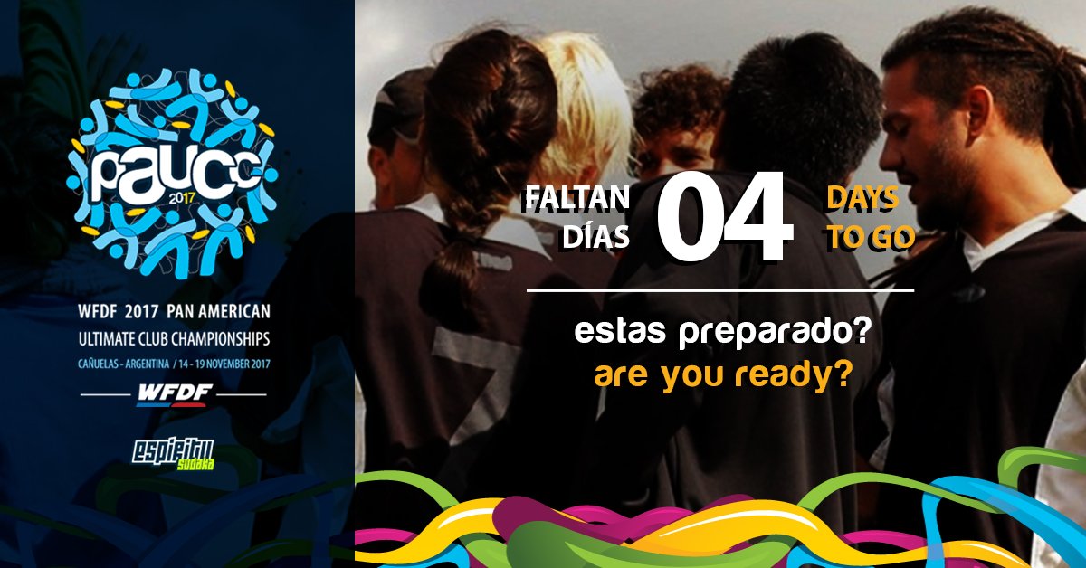 paucc2017's tweet photo. Lovely to meet you here. Welcome players! Bienvenidos al Pan American Ultimate Club Championships en Cañuelas - Argentina https://t.co/rwCaYYlG83