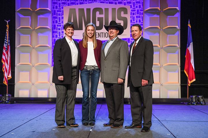 JrAngusAssoc's tweet photo. Catie Wharton of Kansas was awarded the 2017 Future Angus Stockman scholarship at the 2017 #AngusConvention! Read more about Catie and her role as the Future Angus Stockman here: https://t.co/ZuOoxv5IY7 https://t.co/QAeXljggs0
