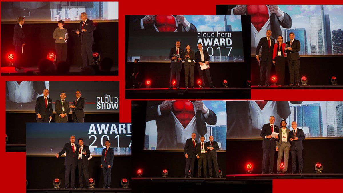 OracleItalia's tweet photo. Ecco i nostri #Cloud Hero Awards! Complimenti a @FormezPA, SIRAM, Danieli Officine Meccaniche, Tecnocasa Group, @Media_World, Cabel, ICE RetItalia |  #CloudShowIT https://t.co/lnZzpyraRf