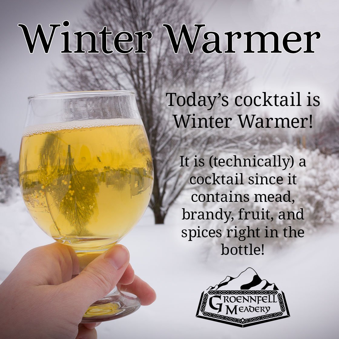 Once again, Ricky <a href="/TheMeadmaker/">Ricky the Meadmaker</a> changed the weather just in time for our Winter Warmer Preview Party! What is up with that guy? Join us today &amp; tomorrow to get your bottle of Winter Warmer Mead before it hits stores!