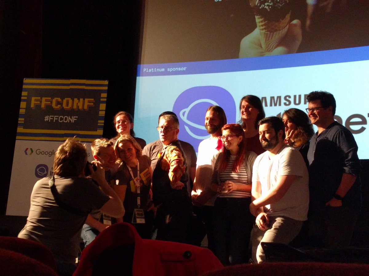 ♥️ #ffconf family. Great variety of talks, 2 more to go! #webdev
