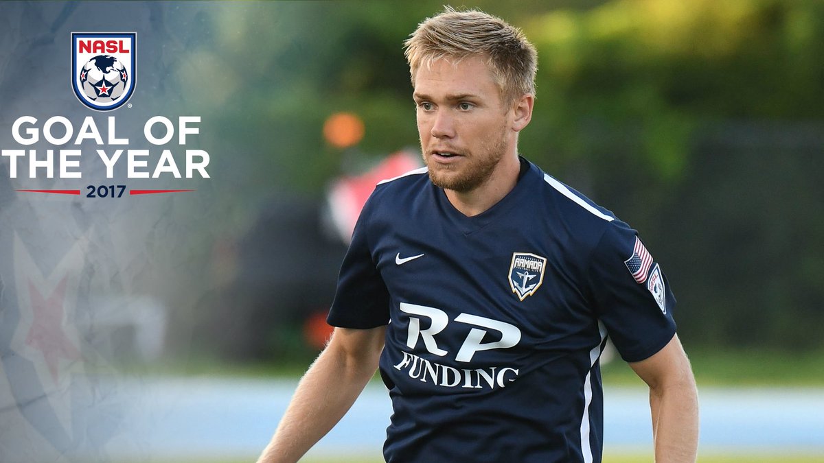 JaxArmadaFC's tweet photo. This stunning volley not only tied up a crucial match with the Cosmos in stoppage time, but also won @ZachSteinberger the NASL GOAL OF THE YEAR!
Read & watch: https://t.co/XyhJvTVNIZ https://t.co/rpR0dcO1zn