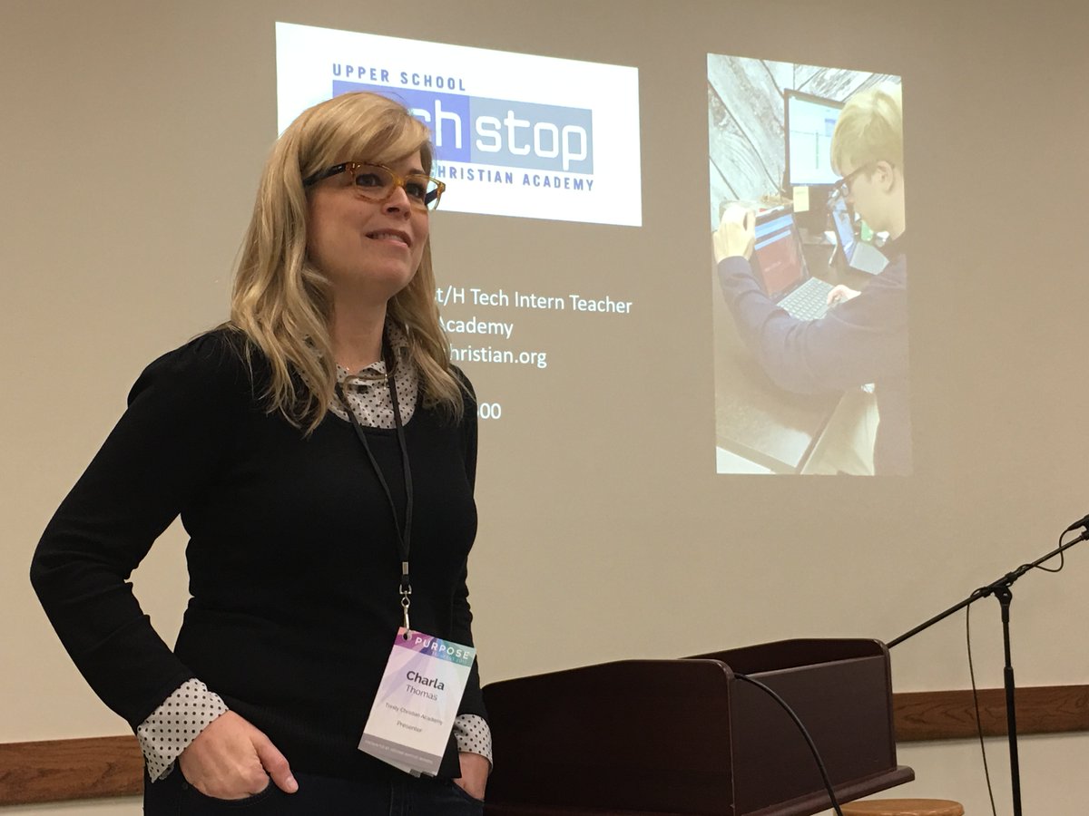 TCATrojans's tweet photo. TCA Tech Department employees, Lisa Wong and Charla Thomas, spoke at Tech Fest in Houston this week. Tech Fest is an annual technology integration conference hosted by Second Baptist School in Houston. #MoreAtTCA https://t.co/gMLTtNwmOy