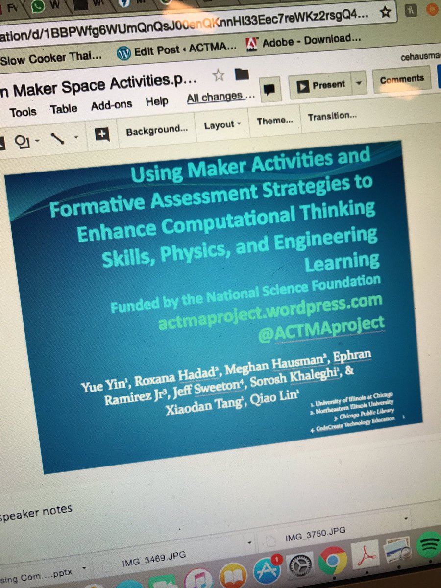 Who will we see at our 11am session on #computationalthinking, #making, #physics, and #formative #assessment?! Come to Hyatt Lakeshore C <a href="/NSTA/">National Science Teaching Association</a> #NSTA17 #NSTA #make #makerspace #maker