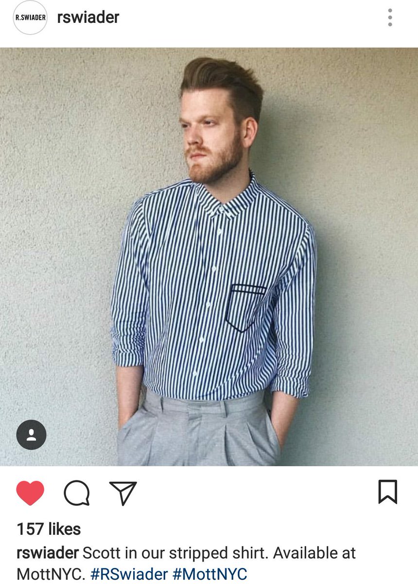 SHFashion17's tweet photo. We are LOVING this! 📢What a great #model! 👏👏👏 @scotthoying is featured again on #RSwiader #Instagram page!💗#MottNYC https://t.co/rvKr2b1iTX