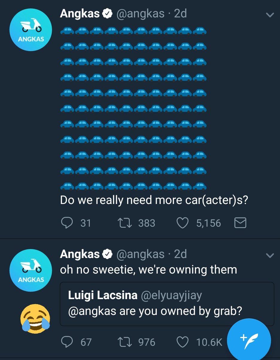 Kfabulousa's tweet image. HAHAHAHAH triggered nyo si @angkas 😂😂😂 #savage #angkasph #LTFRB