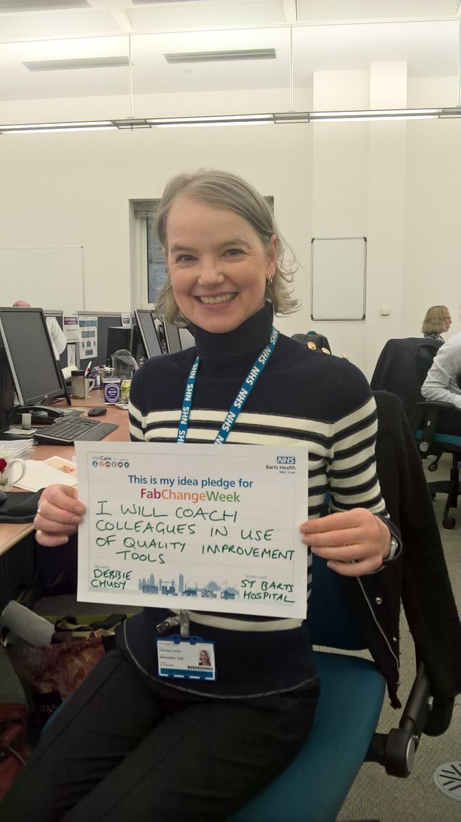 DebsChudy's tweet photo. My pledge for Fab Change week @BartsHospital #FabChangeWeek https://t.co/YZAJj0SqTO
