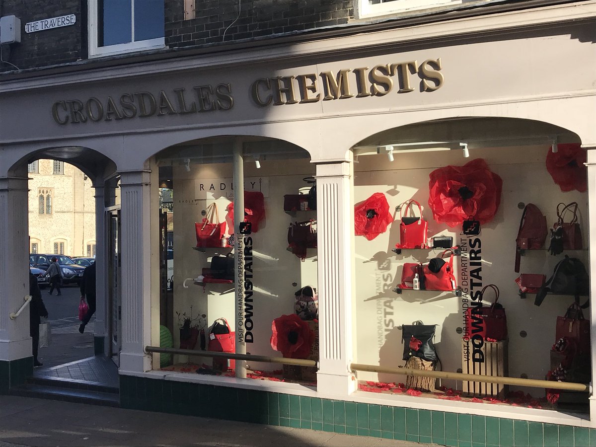 A lovely shop display tribute for Remembrance Day @croasdales1 in The Traverse <a href="/ourburysteds/">Our Bury St Edmunds</a>