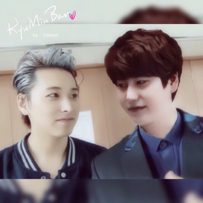 Especially miss you. Good night💙

特別想你們，晚安啊💙

#KyuMin