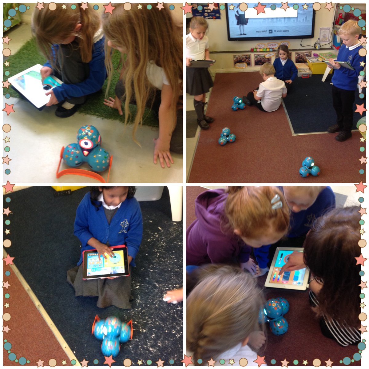 ourladysmash's tweet photo. Class 3 had lots of fun with the dash robots today. #dataandcomputationalthinking https://t.co/Emn2iDg8Ex