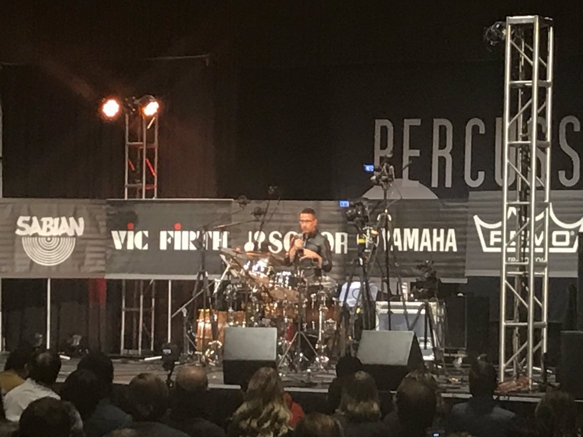 So fortunate to have @foreromusic doing an amazing one of a kind @HamiltonMusical clinic at #PASIC17.