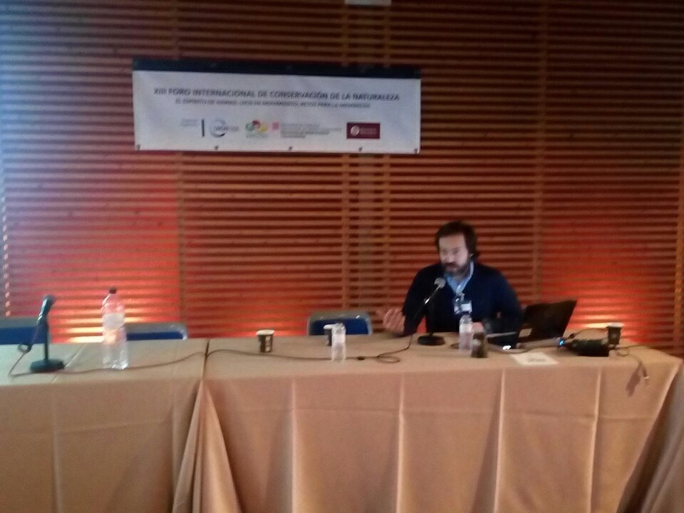 CeUICN's tweet photo. Cierra las ponencias Josep Maria Alonso quien va a poner de manifiesto el importante papel de los zoos en el seno de UICN #foroconservacionceuicn https://t.co/ucZr9tvjCu