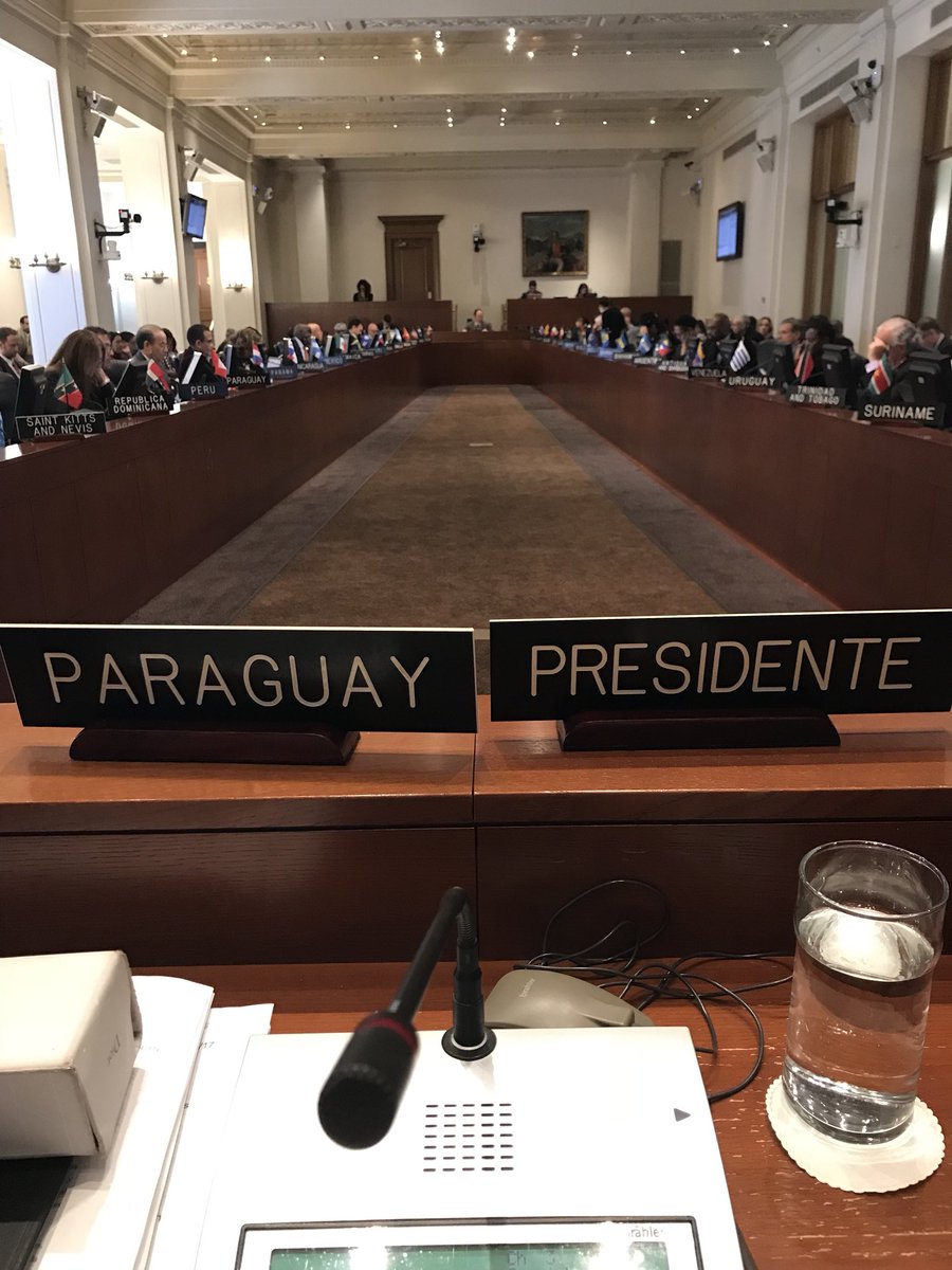 Iniciamos la continuación de la 52 Asamblea General de Presupuesto para la OEA bajo la Presidencia de Paraguay .