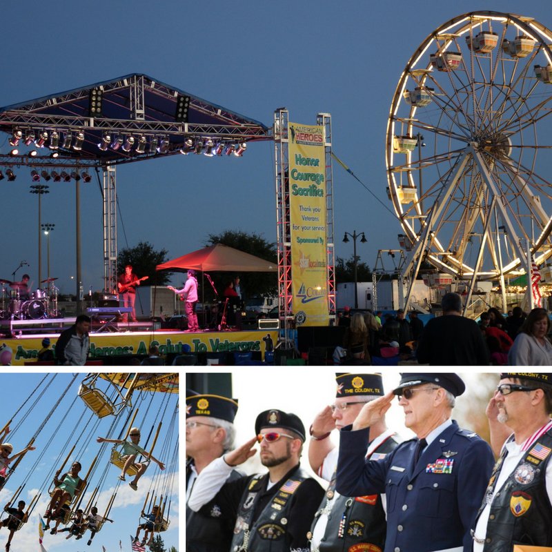VisitTheColony's tweet photo. Come out to The Colony Five Star Complex tomorrow for American Heroes: A Salute to Veterans festival. #TCEvents https://t.co/KuGQjIK1sG https://t.co/7bzX2djymr