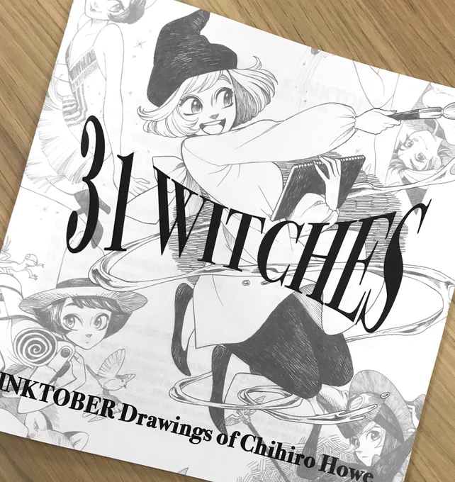 Mock up of my 31 witches zine is done! I'm going to @EugeneComicCon this weekend, and since it turned out great I'll be selling them there!
I'll put up any leftovers on my Etsy shop next week :) (or if it's popular I'll make more...) 